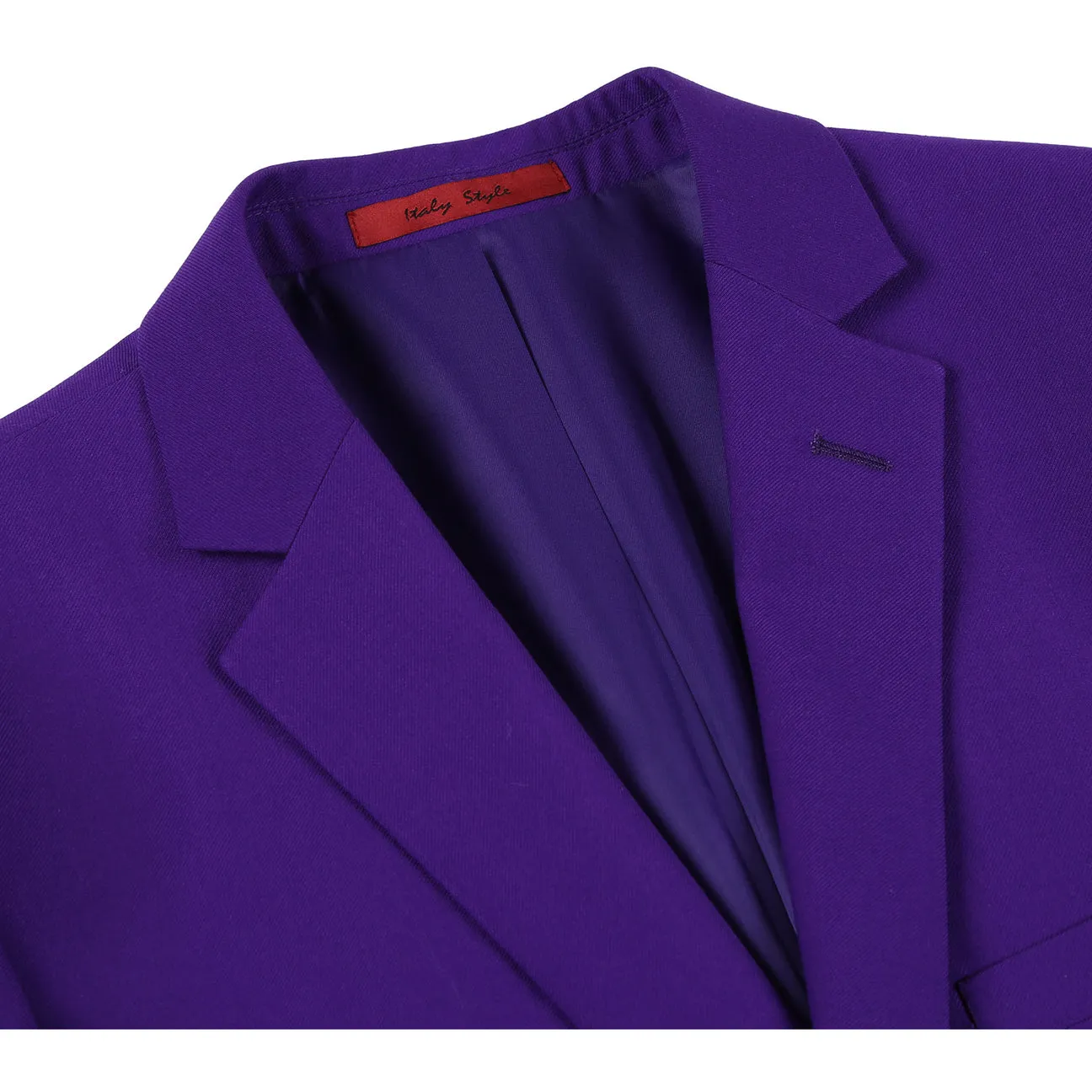 Alessandro Vitello by Renoir Purple Slim Fit 2-Piece Single Breasted Notch Lapel Suit 201-68