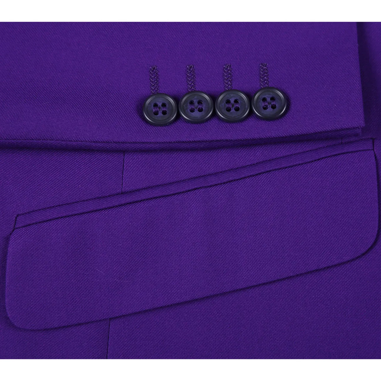 Alessandro Vitello by Renoir Purple Slim Fit 2-Piece Single Breasted Notch Lapel Suit 201-68