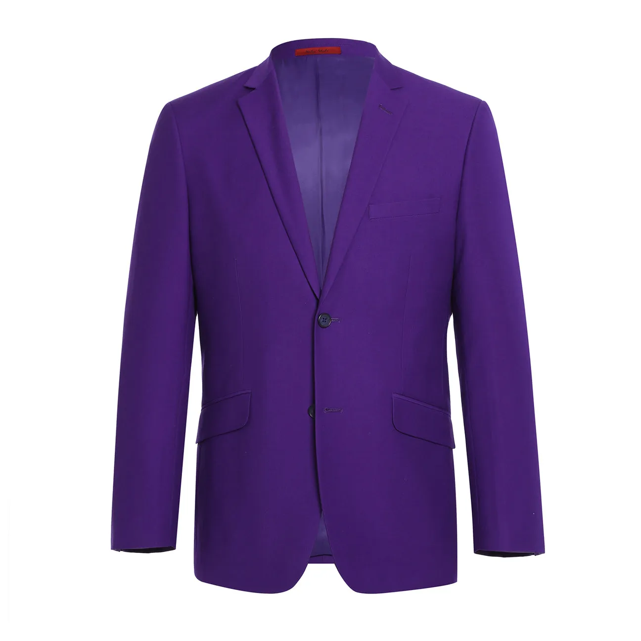 Alessandro Vitello by Renoir Purple Slim Fit 2-Piece Single Breasted Notch Lapel Suit 201-68