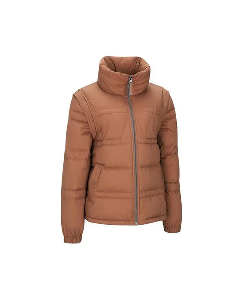 ANEW Golf Women's Sleeve Detachable Down Jacket - Camel