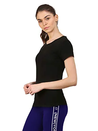 Ap'pulse Women's Short Sleeve Vneck 3 pcs Combo