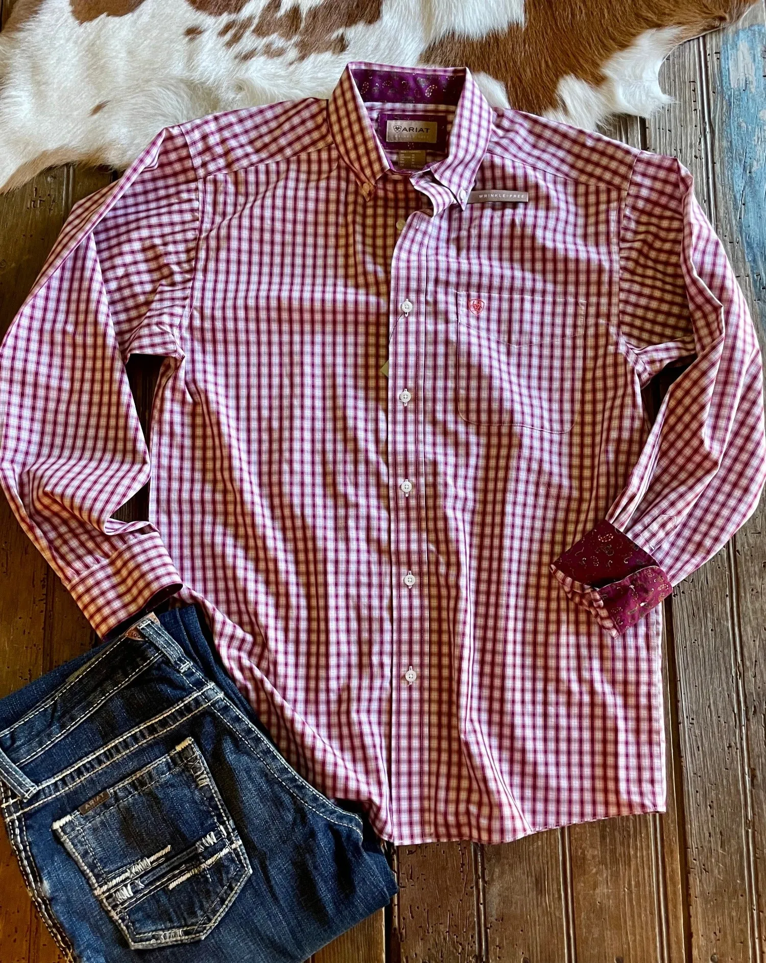 Ariat Wrinkle Free Valen Classic Fit Shirt (Men's)