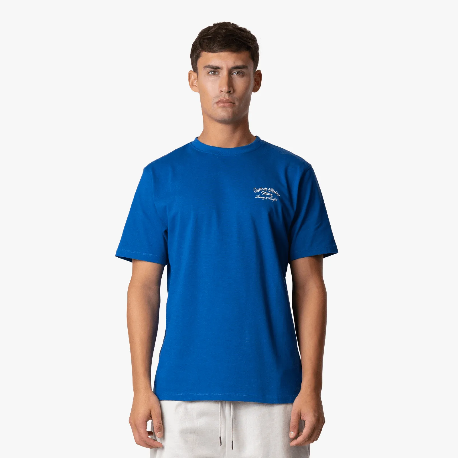 ATELIER MILANO TEE | COBALT/WHITE