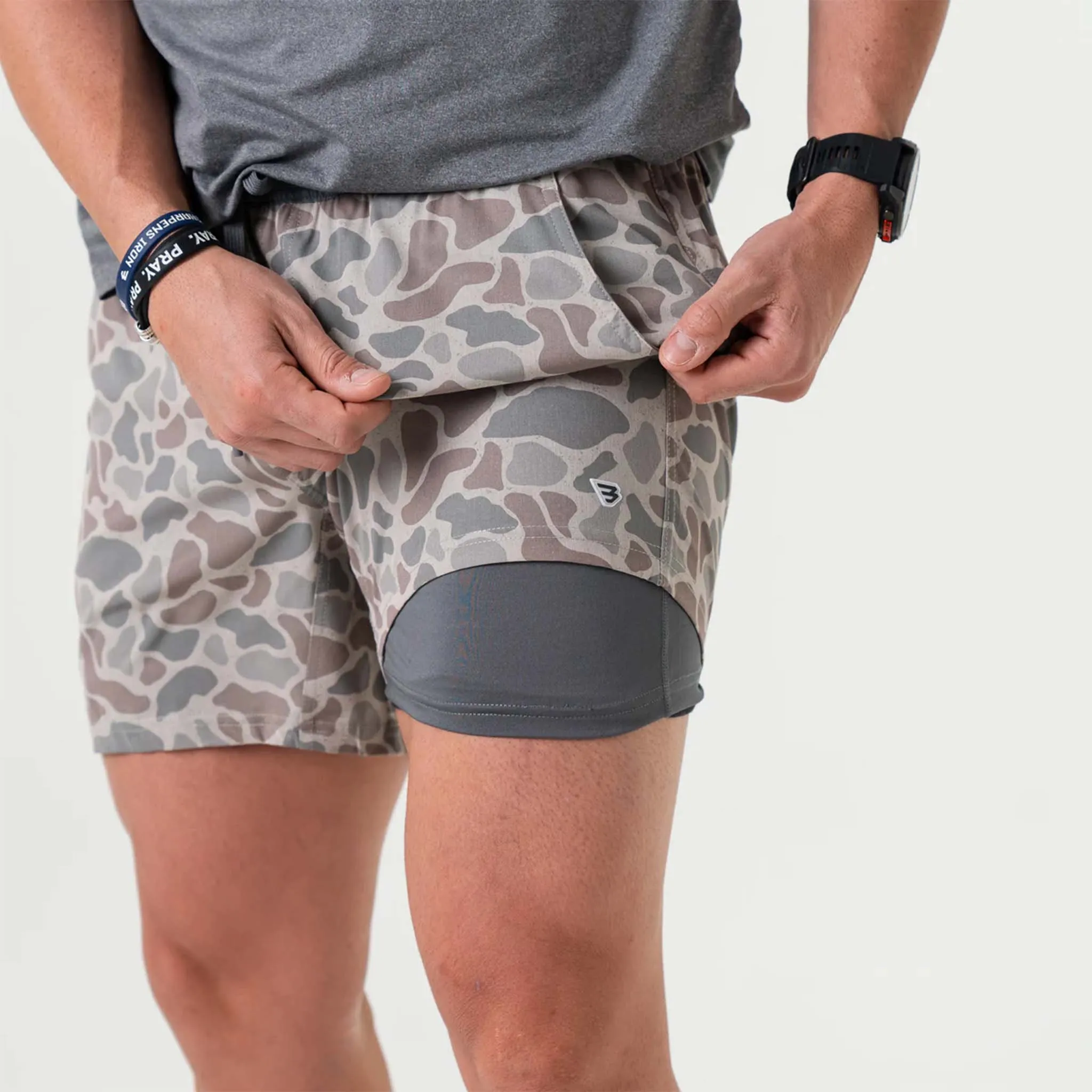 Athletic Shorts in Deer Camo