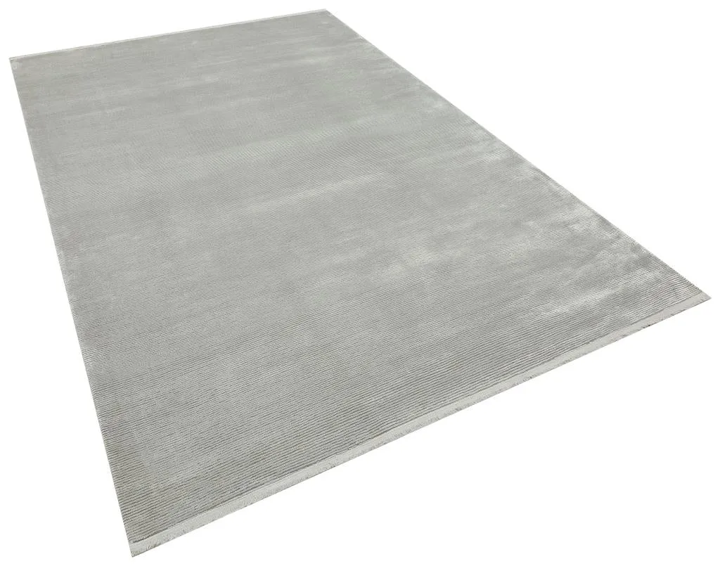 Aura Gray Bamboo Woven Modern Living Room Rug 2831