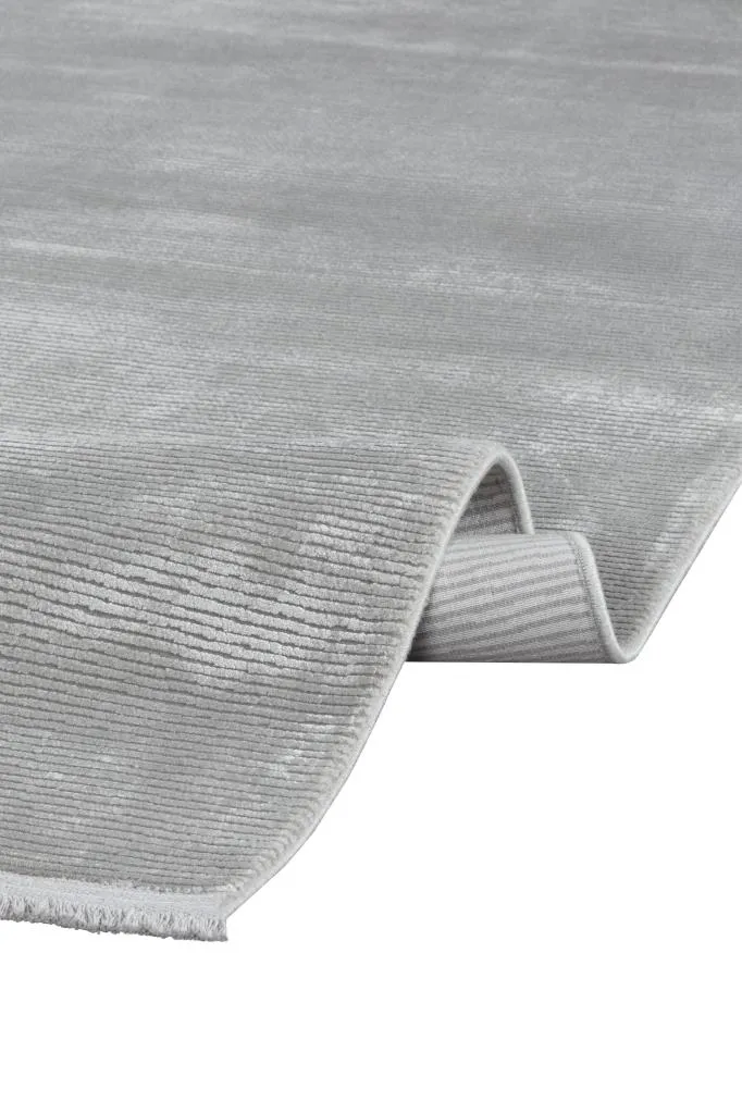 Aura Gray Bamboo Woven Modern Living Room Rug 2831