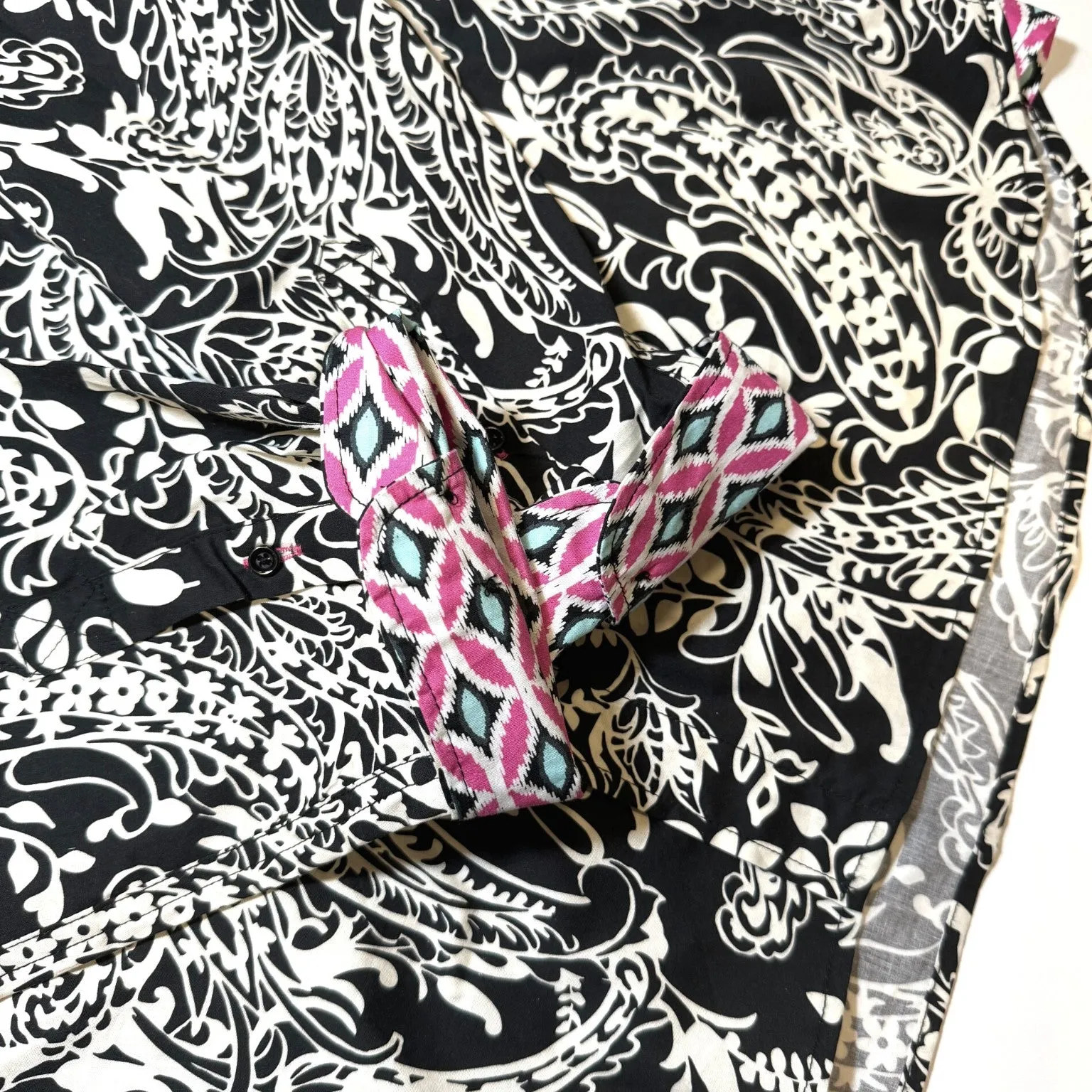 Authentic Elvis Black Paisley Long Sleeve Shirt