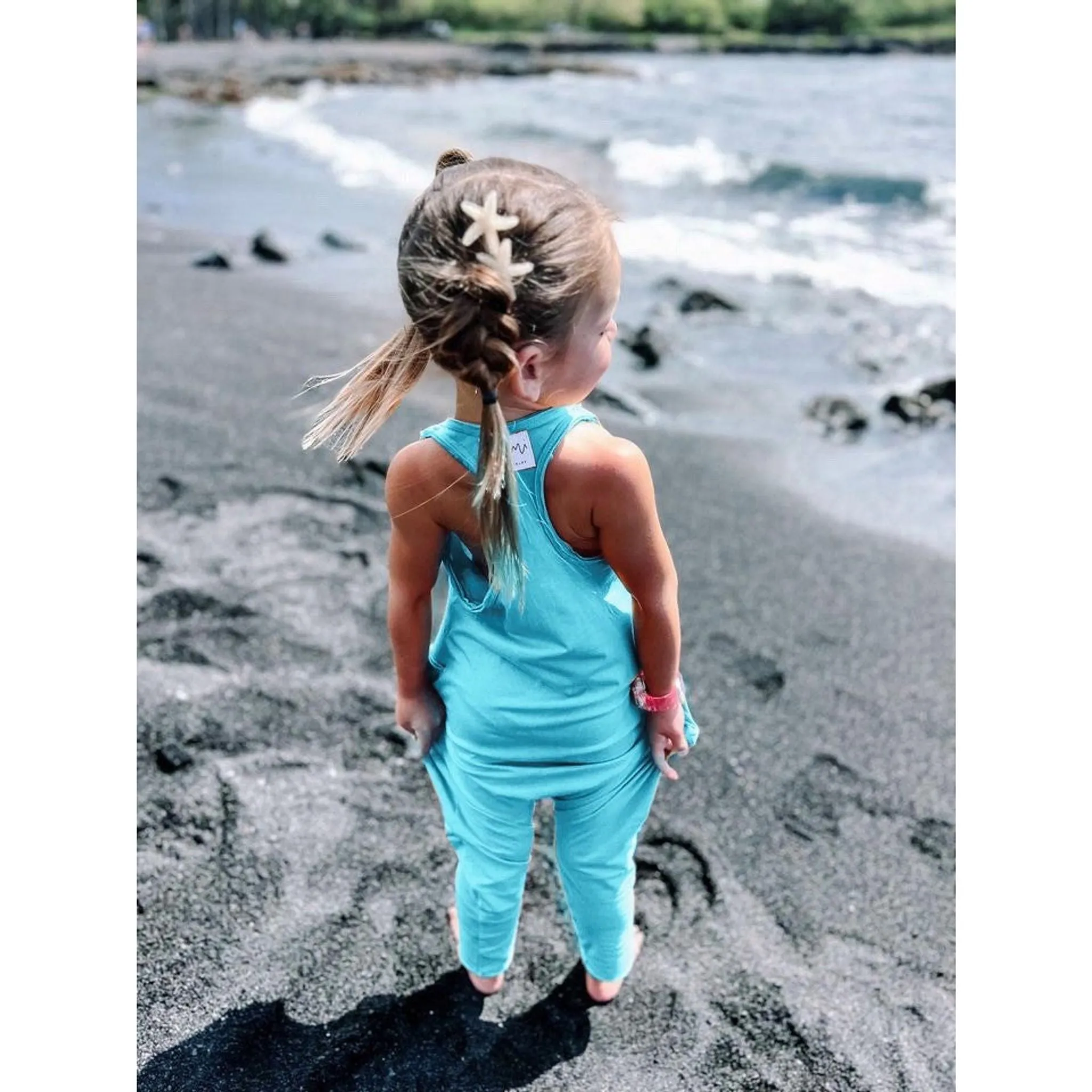 Baby Romper Aqua