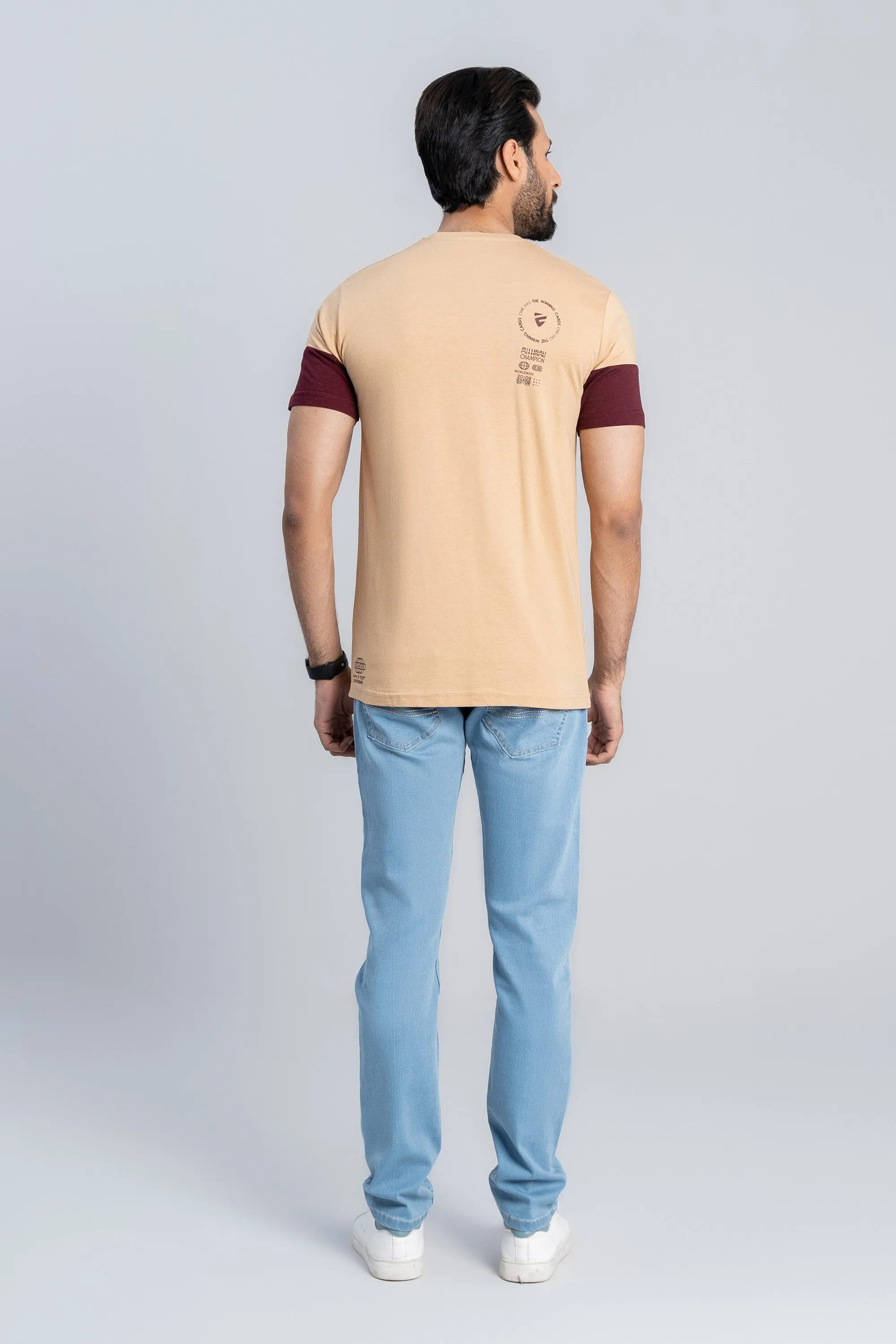 Beige Cotton T-Shirt