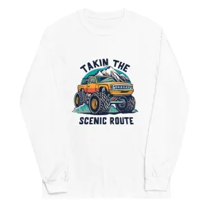 Big Truck Takin the Scenic Route Men’s Long Sleeve Shirt