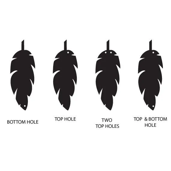 Bird Feather One Pair