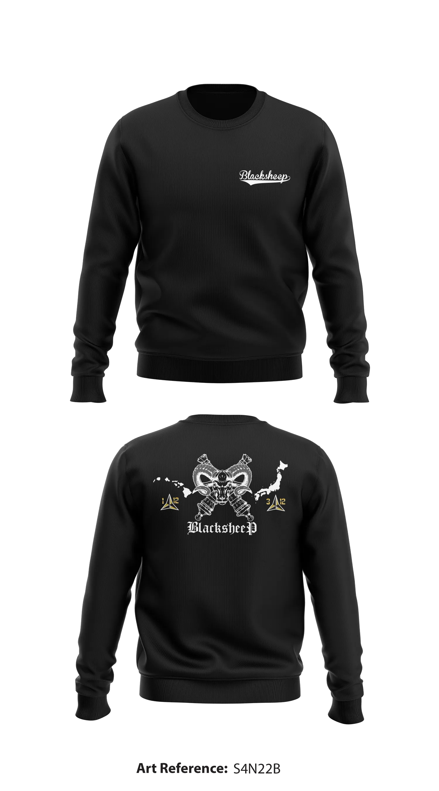 Blacksheep  Store 1 Core Men's Crewneck Performance Sweatshirt - S4N22b