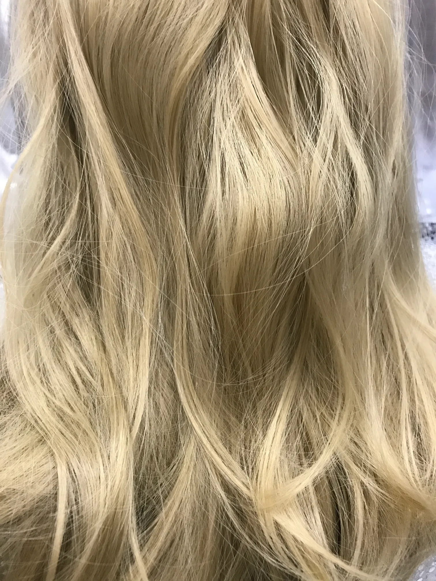 Blond 24"Heat Resistant lace Front Wig With Baby Hairs