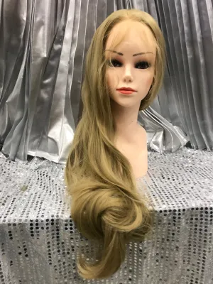 Blond 24"Heat Resistant lace Front Wig With Baby Hairs