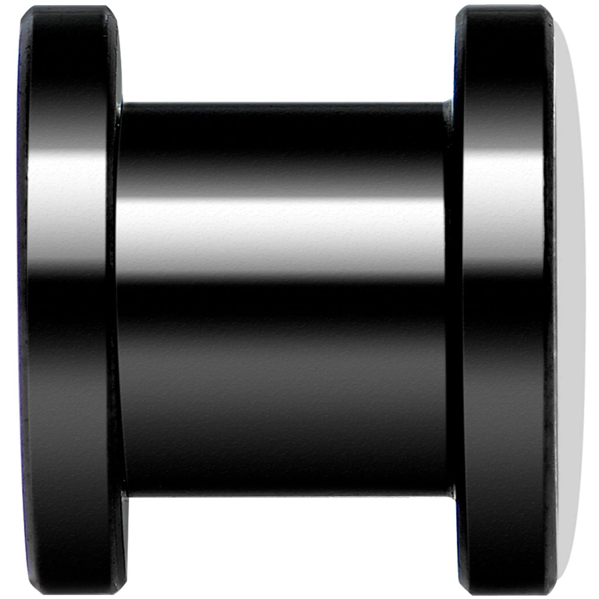 Blue Orange Tribal Print Black Anodized Screw Fit Plug Set 0 Gauge