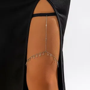 Bohemian Minimalist Crystal Leg Chain