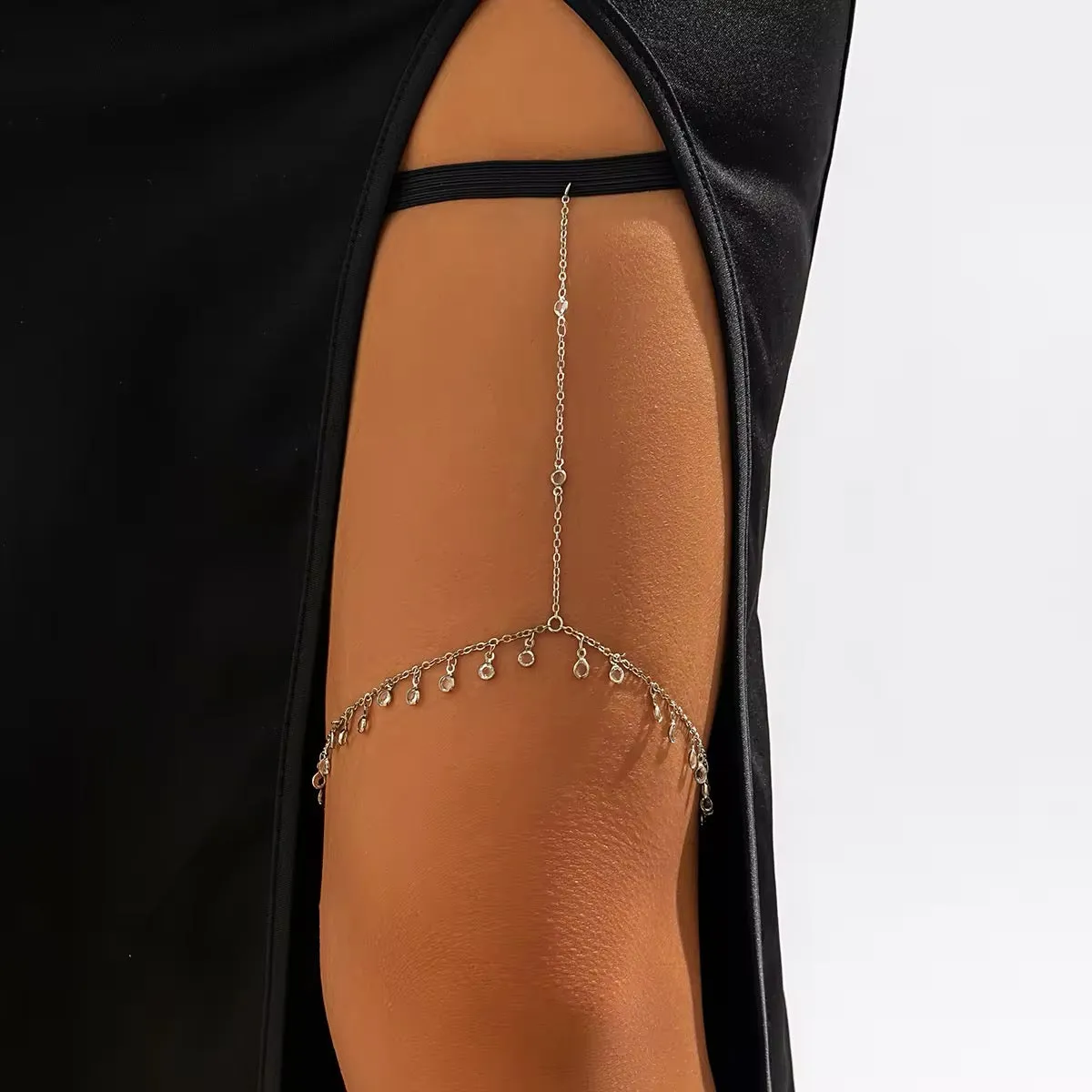 Bohemian Minimalist Crystal Leg Chain