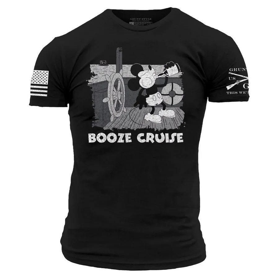 Booze Cruise T-Shirt - Black