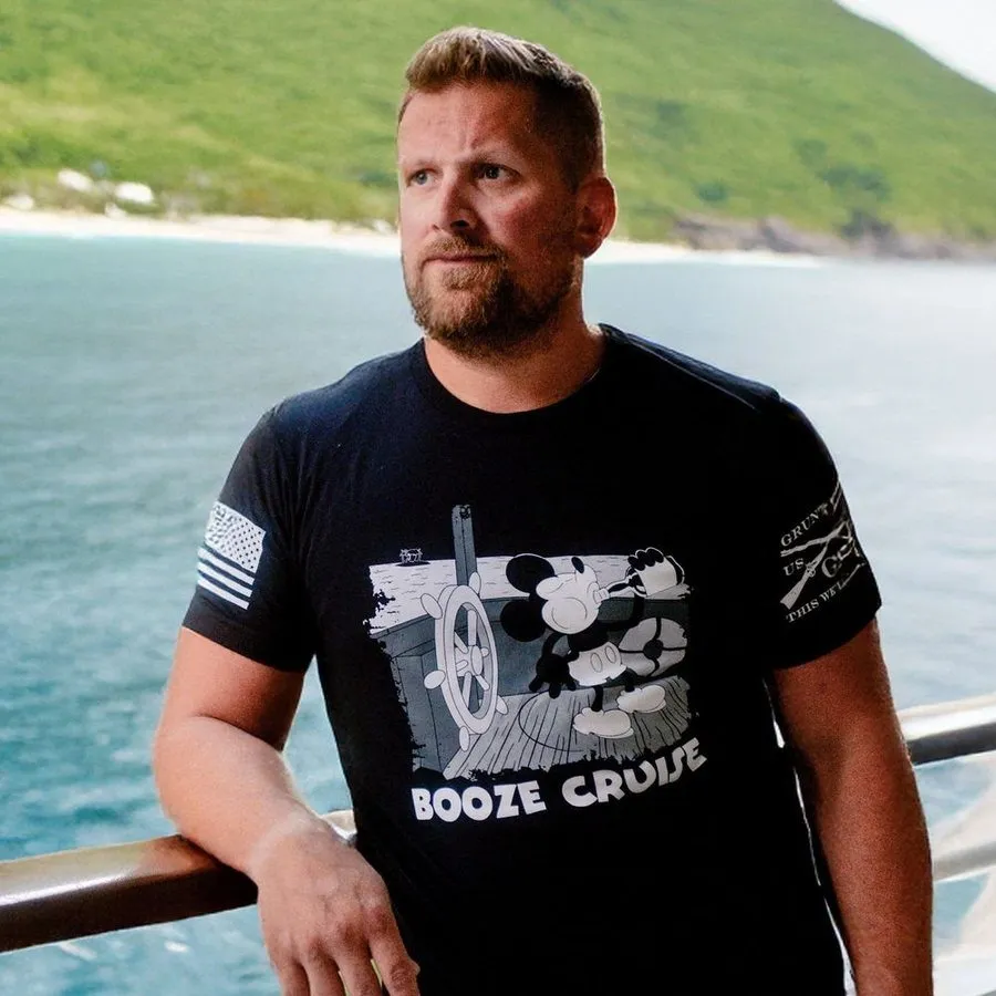 Booze Cruise T-Shirt - Black