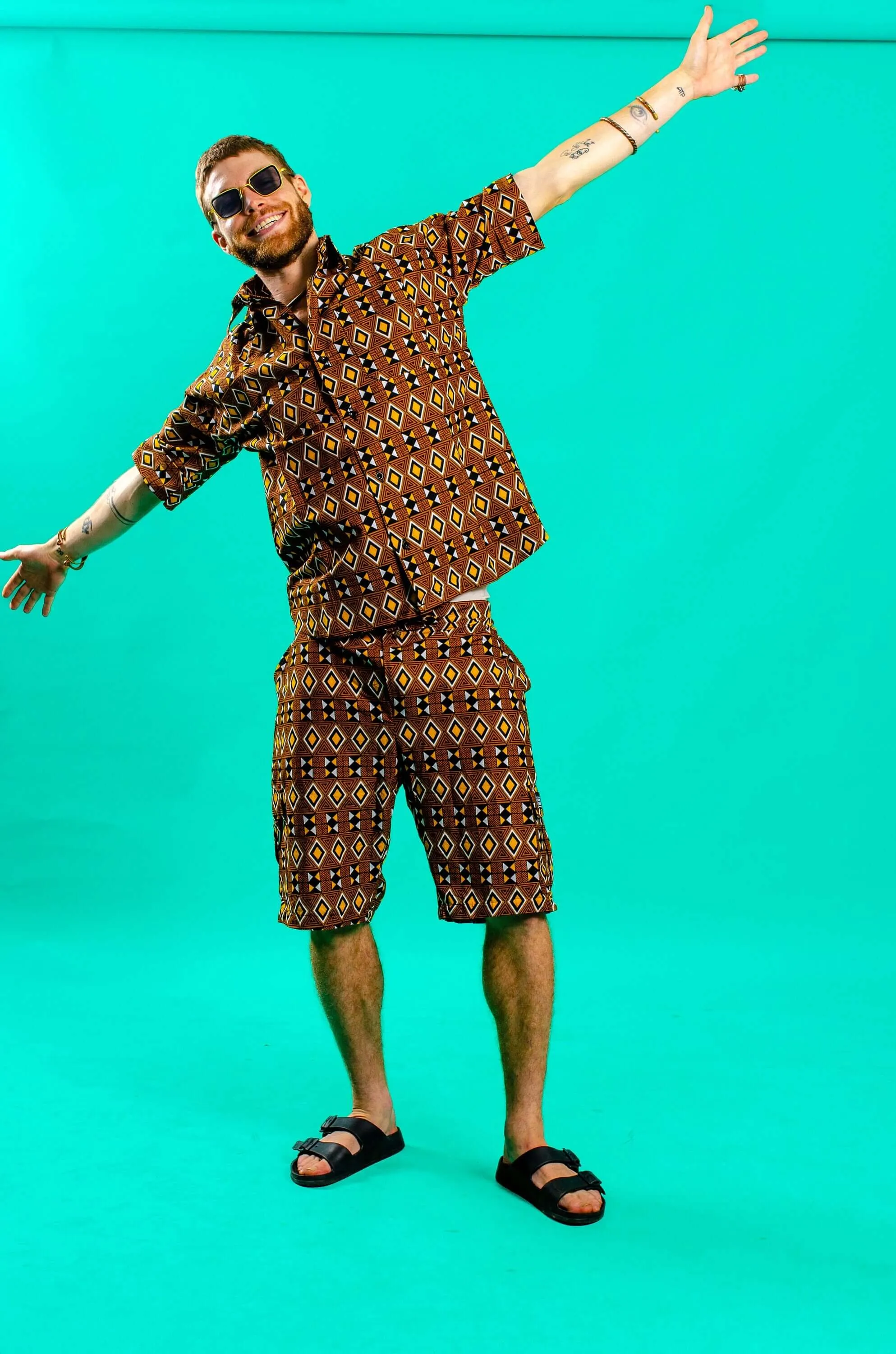 Boss Man Aztec Short Sleeve Shirt