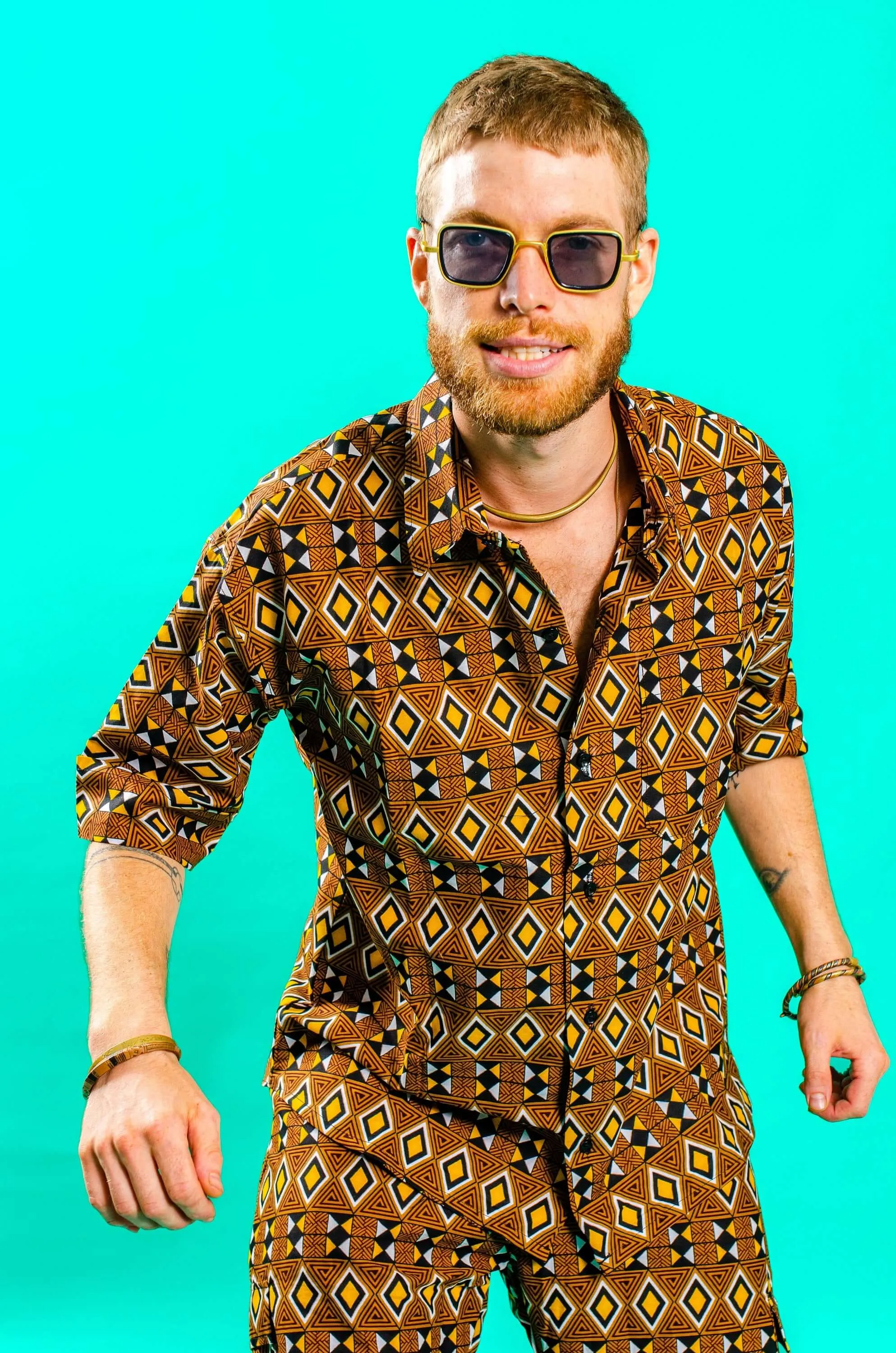 Boss Man Aztec Short Sleeve Shirt