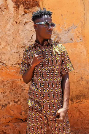 Boss Man Aztec Short Sleeve Shirt