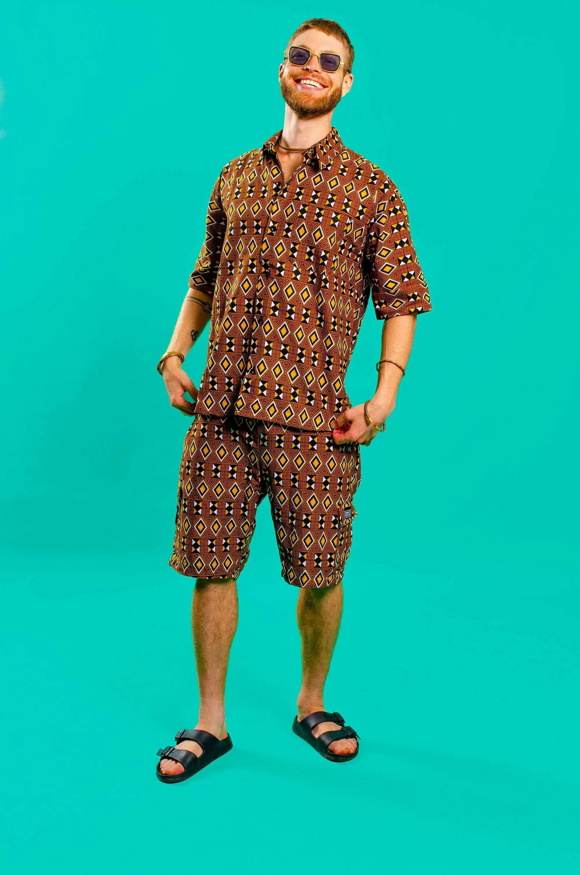 Boss Man Aztec Short Sleeve Shirt