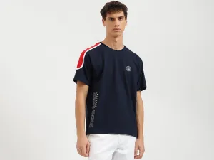 Boxy Fit Round Neck Colorblock Tshirt