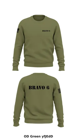 Bravo 6 Store 1 Core Men's Crewneck Performance Sweatshirt - yfJEdD