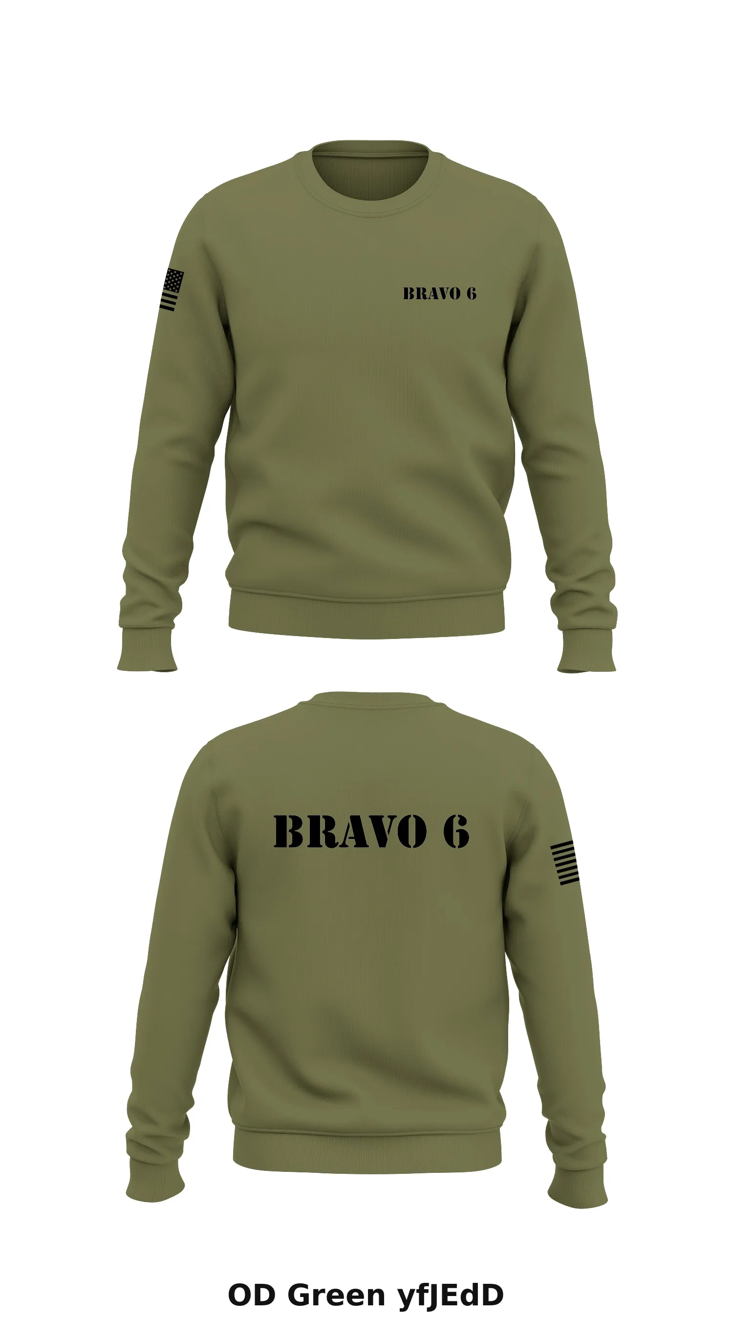 Bravo 6 Store 1 Core Men's Crewneck Performance Sweatshirt - yfJEdD