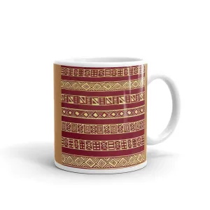 Brown African Print Mug