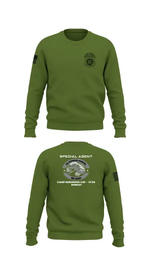 Camp Buehring CID Office Store 1 Core Men's Crewneck Performance Sweatshirt - 89222850948