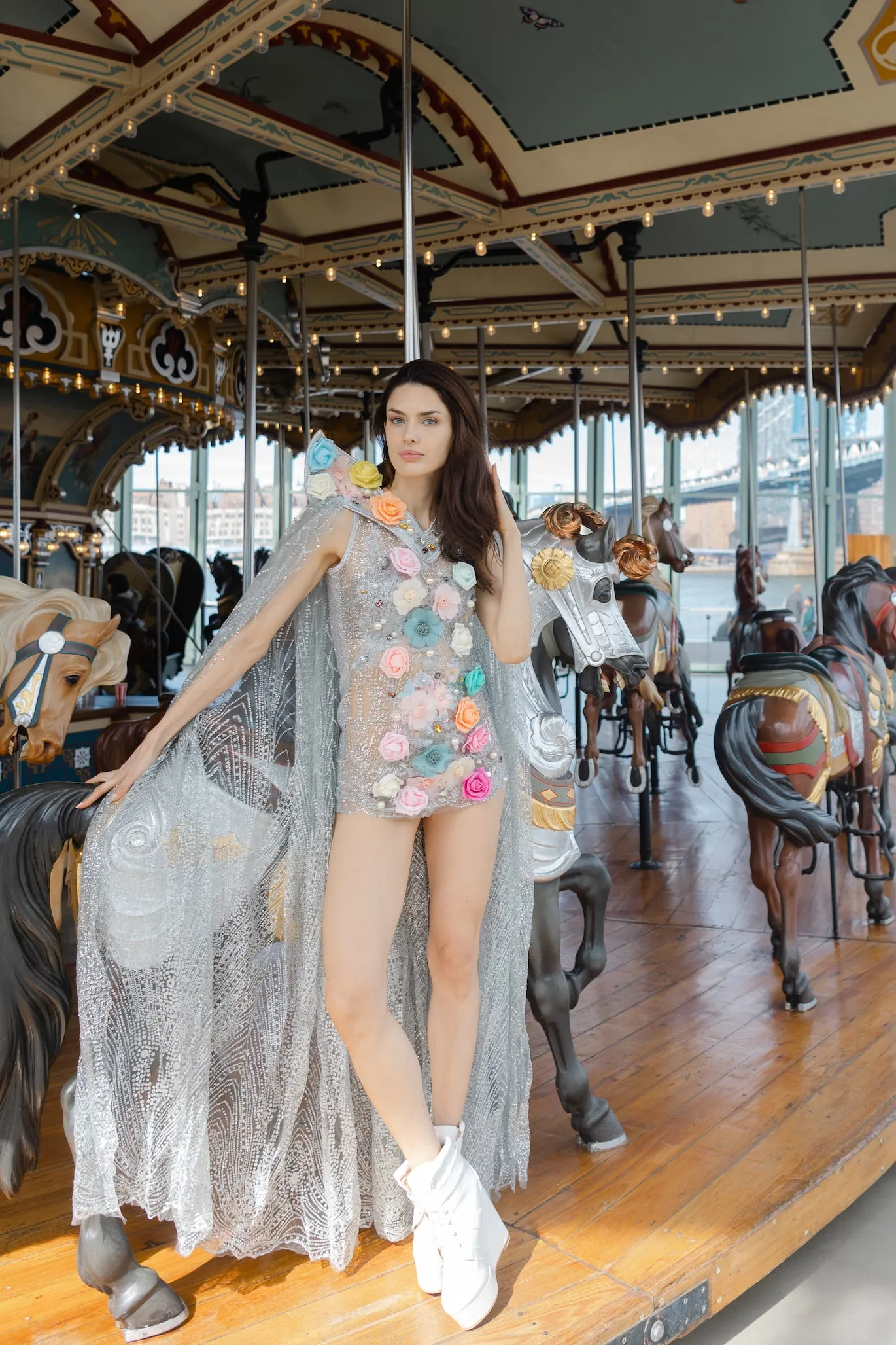 Cautionary Tale Cape Dress