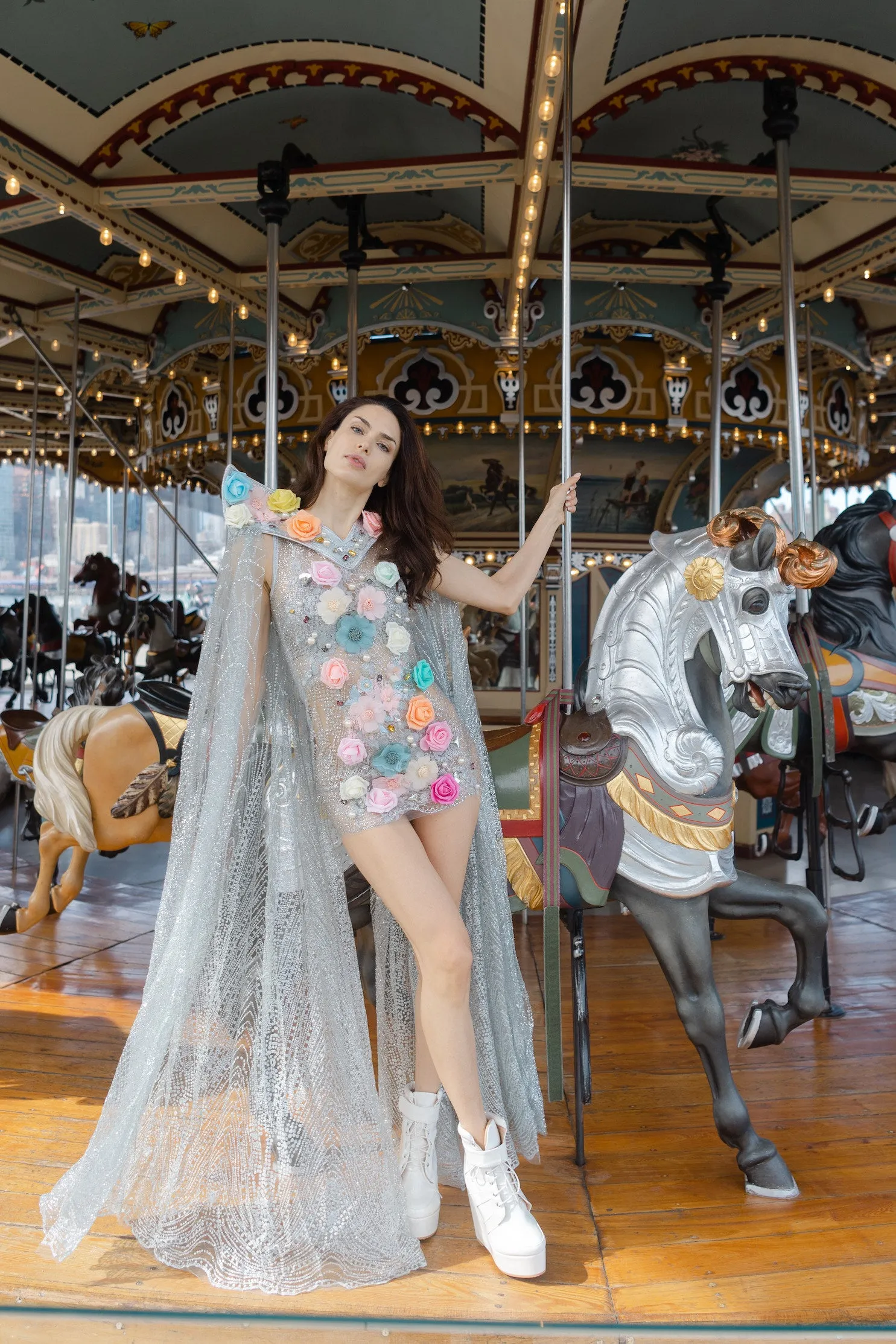 Cautionary Tale Cape Dress