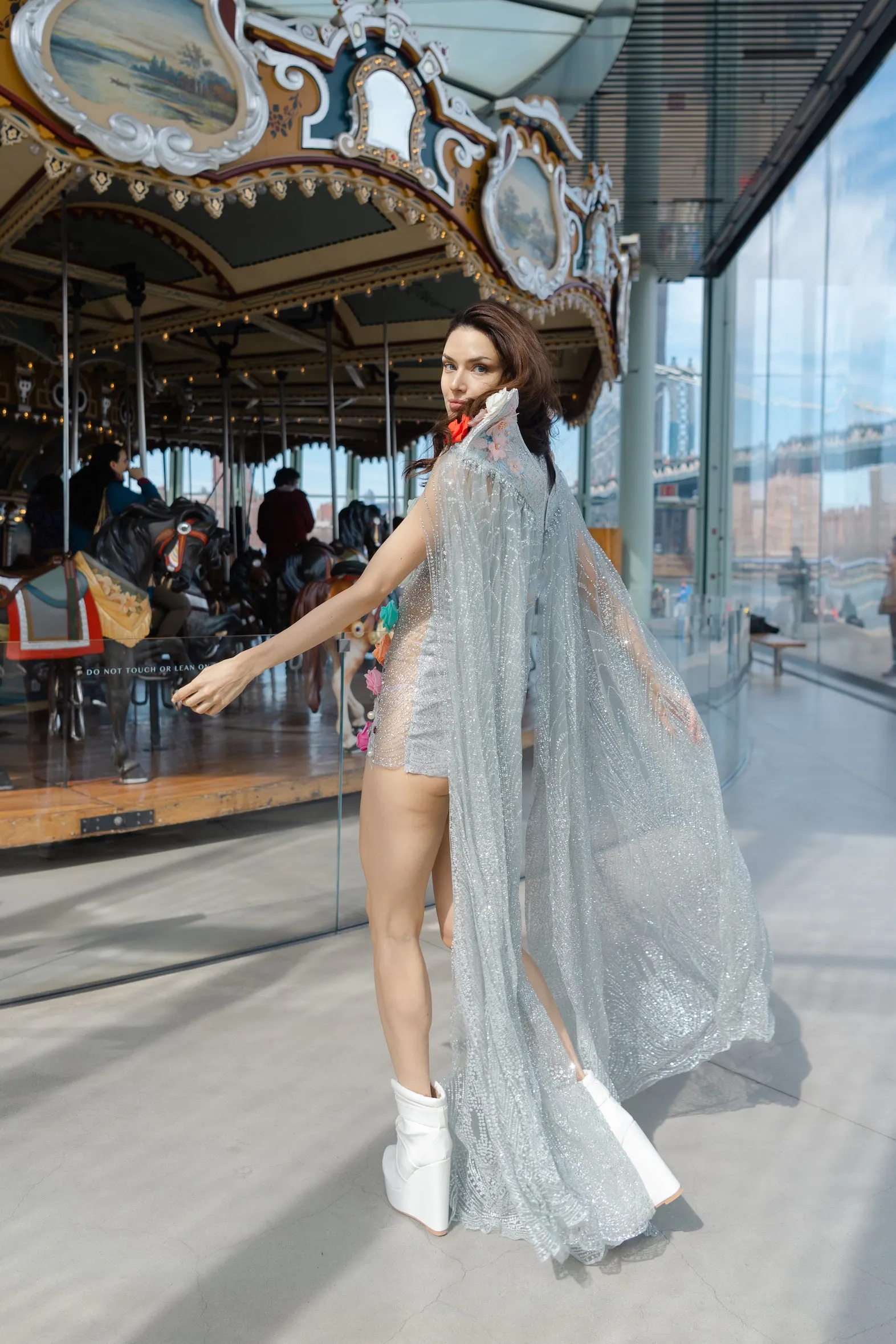 Cautionary Tale Cape Dress