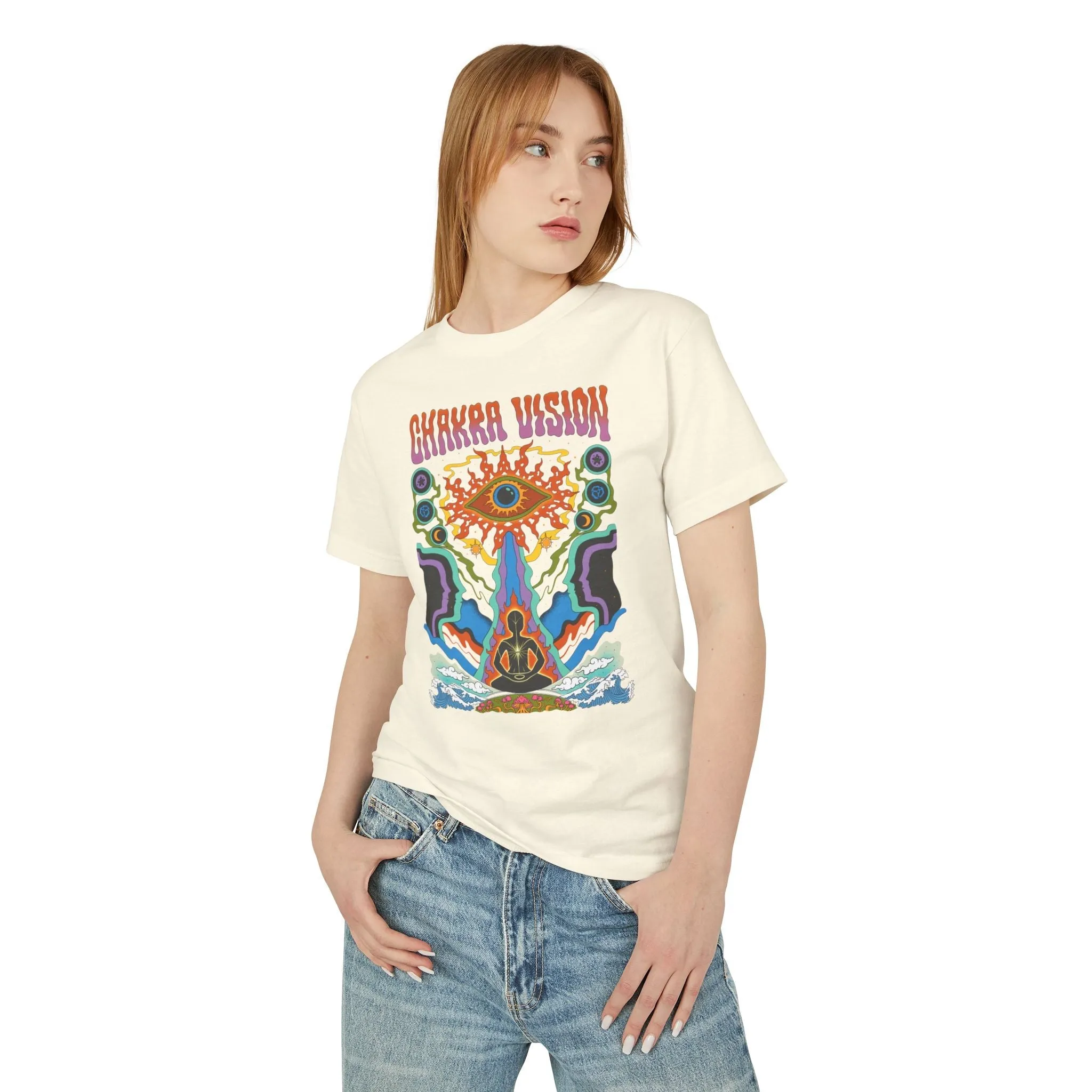 Chakra Vision - Unisex Garment-Dyed Heavyweight Cotton Tee