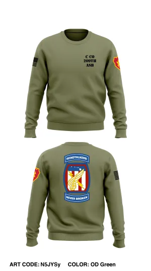 Charlie Co 209th ASB Store 1 Core Men's Crewneck Performance Sweatshirt - N5JYSy