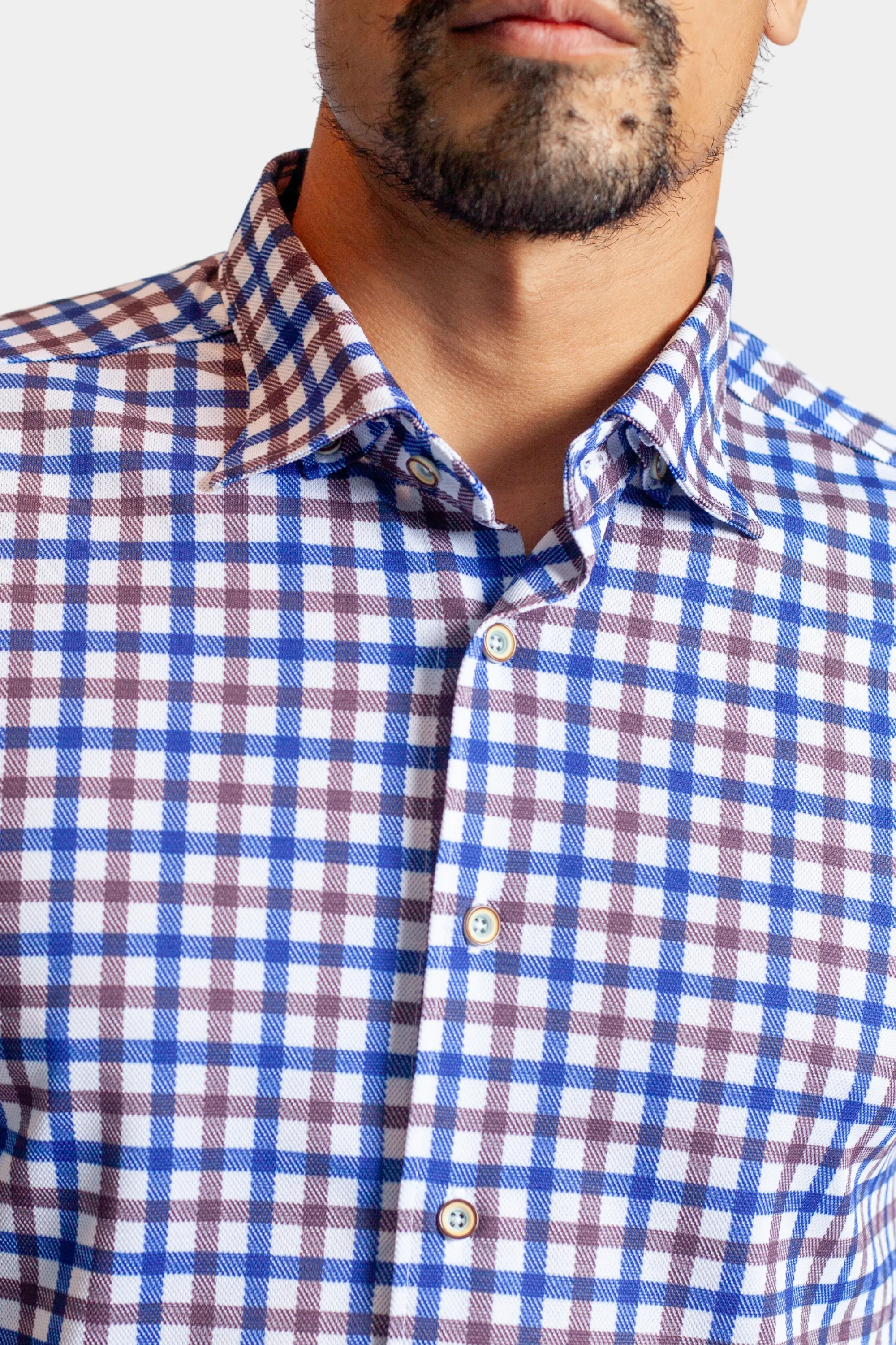 Check Mate Lounge Set - Long Sleeve Shirt & Full Zip 'Sweater'
