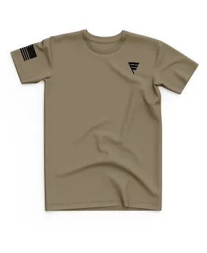 Core Men's SS Performance Tee - Original - Tan499/Black