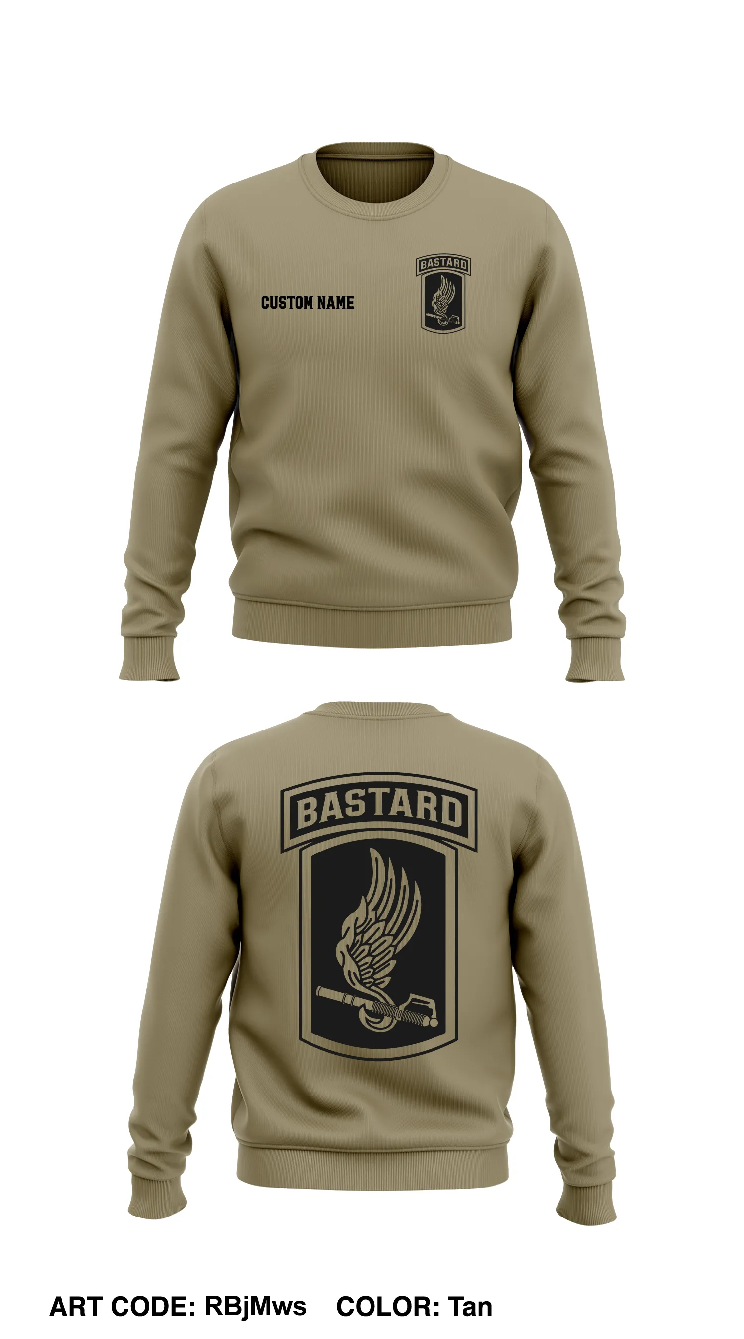CUSTOM Mod Co, 1-503 Core Men's Crewneck Performance Sweatshirt - RBjMws