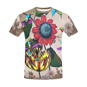 DARPA Hummingbirds Men's Crew Neck T-shirt