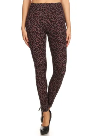 Deep Mauve Leopard