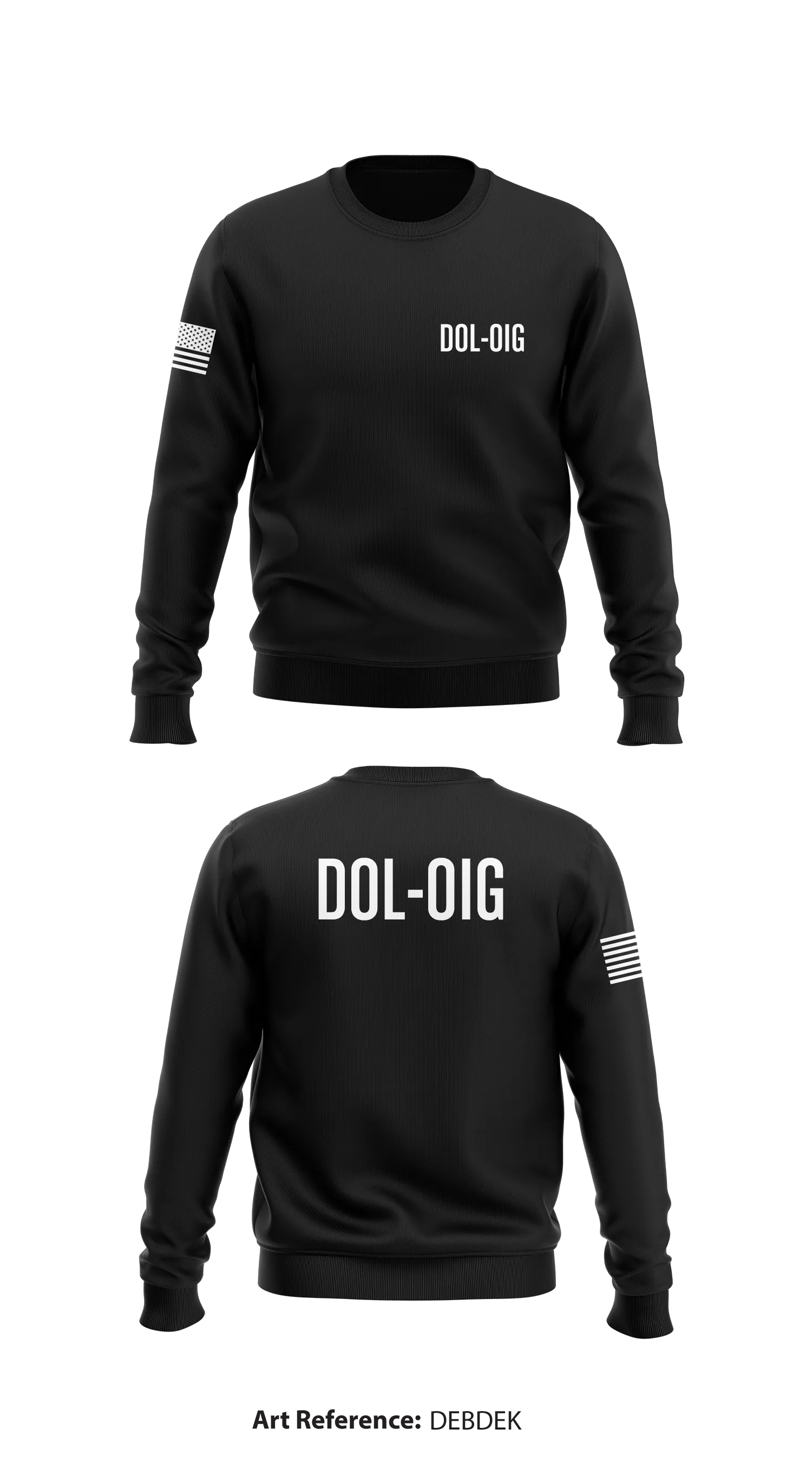 DOL-OIG Store 1 Core Men's Crewneck Performance Sweatshirt - deBdek