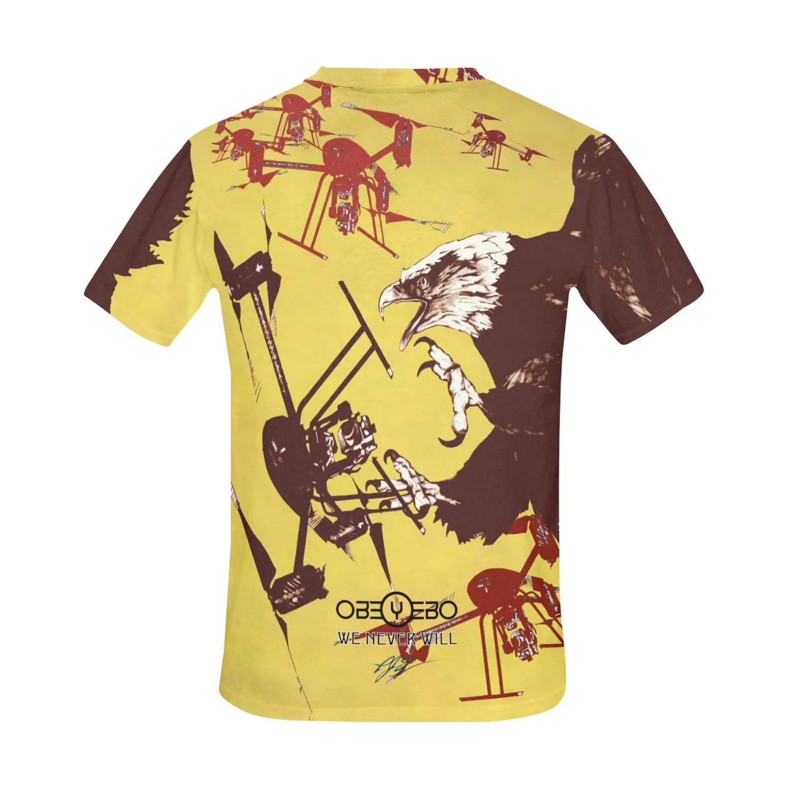 Drones Call To Duty Sienna Men's Crew Neck T-shirt
