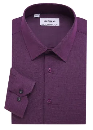 Duchamp London Textured Solid Dress Shirt
