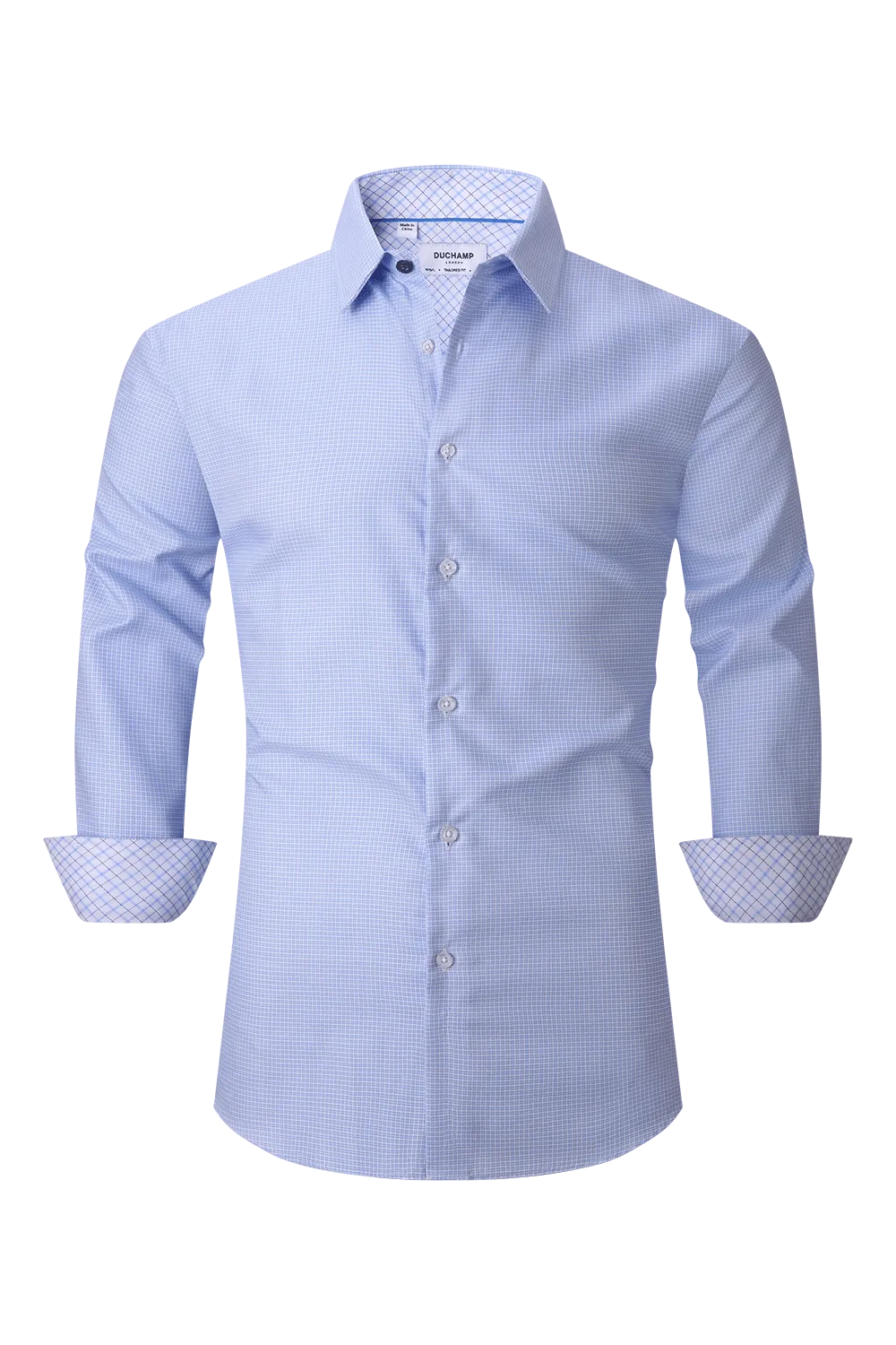 Duchamp Micro Check Dress Shirt