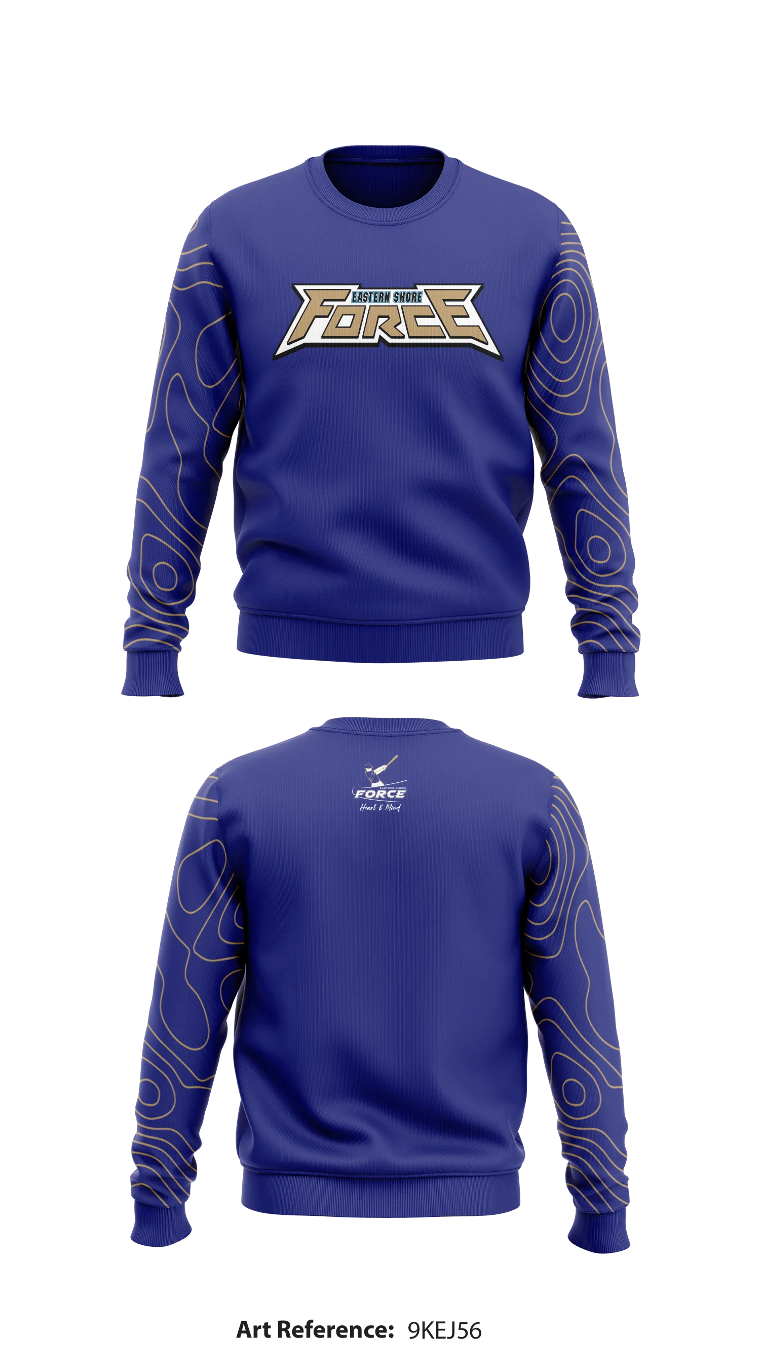 Eastern Shore Force Store 1 Core Men's Crewneck Performance Sweatshirt - 9Kej56