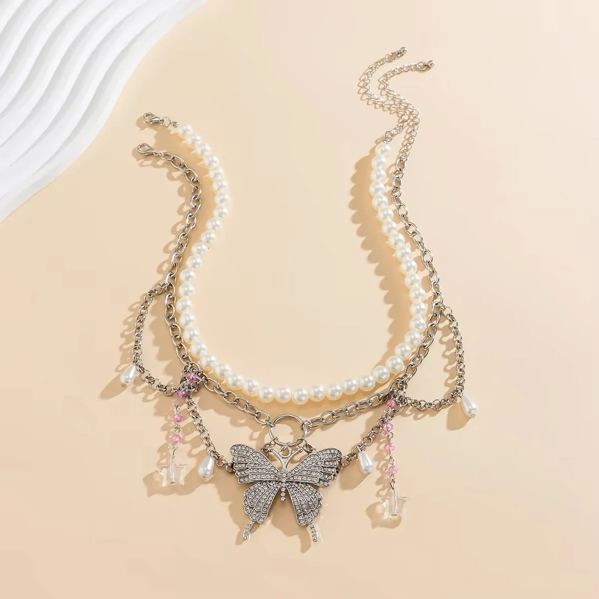 Fairytale Butterfly Punk Necklace