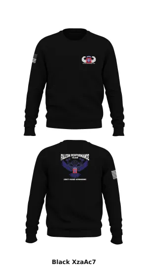 Falcon team 2bct 82nd airborne  Store 1 Core Men's Crewneck Performance Sweatshirt - XzaAc7