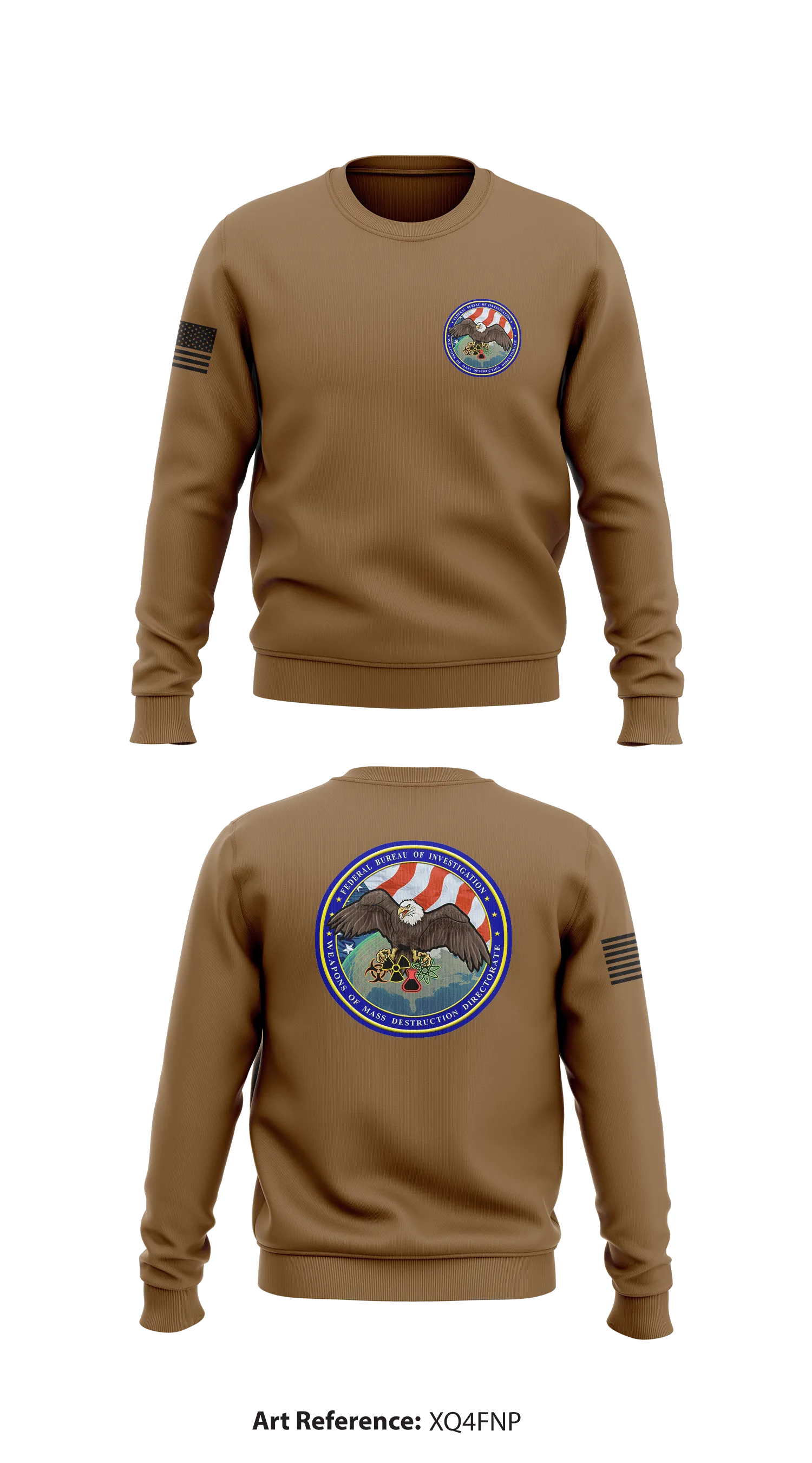 FBI Store 1 Core Men's Crewneck Performance Sweatshirt - xq4Fnp